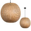 Lampa Wisząca Dekoracyjna Zwis Bambusowa E27 Boho Bitavia Kobi