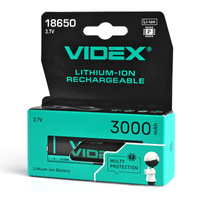 Akumulator Litowo Jonowy 3.7V 3000mAh 18650 1szt. VIDEX