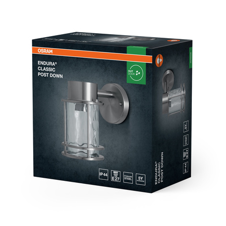 Kinkiet Ogrodowy Lampa Elewacyjna Zewnętrzna Latarnia E27 Aluminium IP44 Endura Osram