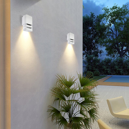 Kinkiet ogrodowy elewacyjny INEZ Szary GU10 ALUMINIUM IP54