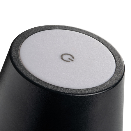 Lampka Biurkowa Stołowa Szkolna Biurowa Nocna Regulowana LED 1.2W 165lm 3000K Ciepła Czarna IP54 Akumulatorowa Inita Kanlux