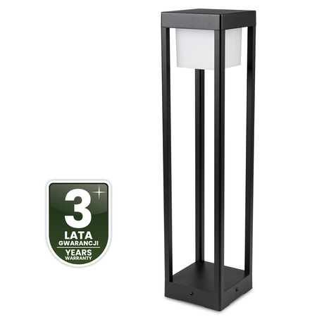 Lampa Ogrodowa Słupek Zewnętrzny Stojący LED 12W 3000K 60cm Czarny QUERCUS LUMILED