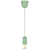 Lampa Wisząca Oprawa E27 Betonowy klosz z zielonym kablem VT-7668 V-TAC