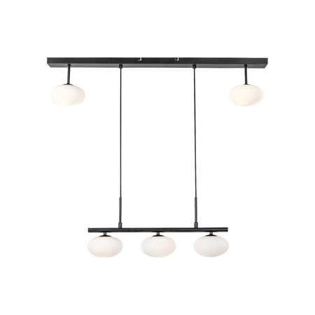 Lampa Wisząca Sufitowa 5x G9 Czarny Industrialny Calista Rabalux