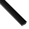 Profil Aluminiowy natynkowy MINI do taśm LED nawierzchniowy, nakładany 1m Czarny + Czarny Klosz