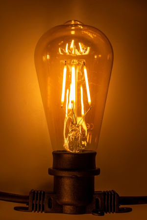 Girlanda Ogrodowa Zewnętrzna Łańcuch Świetlny 15m 15xE27 LED 4W EDISON