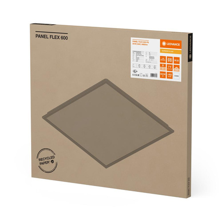 Panel LED Oprawa Lampa Sufitowa 30W 4860lm 4000K Neutralna Natynkowa Podtynkowa Biały 60x60cm Flex Ledvance