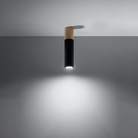 Lampa Sufitowa Wisząca Zwis GU10 Tubularna Brązowa Czarna Nowoczesna Pablo Sollux