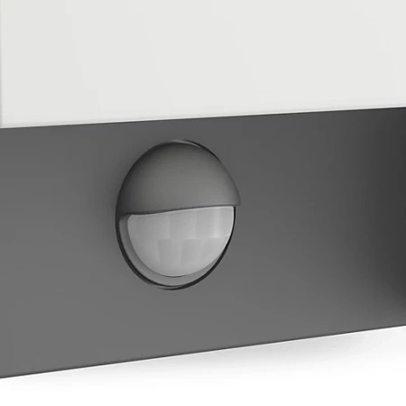 Kinkiet Ogrodowy Lampa Elewacyjna Zewnętrzna LED 6W 600lm 2700K IP44 z Czujnikiem Ruchu i Zmierzchu Antracyt Arbour Philips