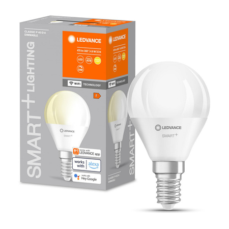 Żarówka LED E14 P40 4.9W 470lm 2700K Ciepła SMART+ WiFi Ściemnialna Mini Bulb LEDVANCE