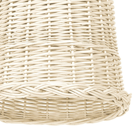 Lampa Wisząca Sufitowa VIMINI Biała 1xE27 Wiklinowa Milagro