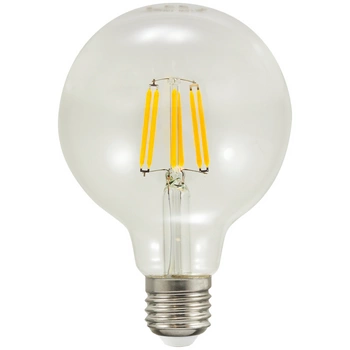 Żarówka LED E27 G95 7,5W = 75W 1055lm 3000K Ciepła 360° Filament GOLDLUX (Polux)