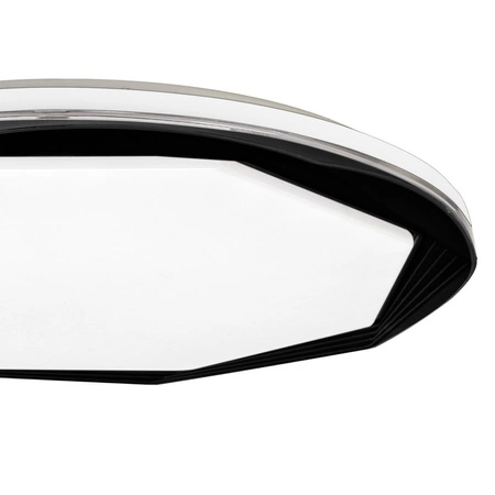 Plafon LED Lampa Sufitowa Natynkowa OPTIMA Czarny 52W LED Ø480 mm Milagro