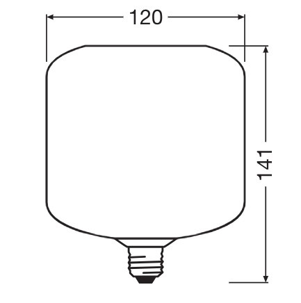 Żarówka LED E27 Kwadratowa 3.5W 300lm 2700K Ciepła Dekoracyjna Niebieska Osram