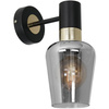 Kinkiet lampa ścienna czarna MiLAGRO ROMA BLACK 1x E27
