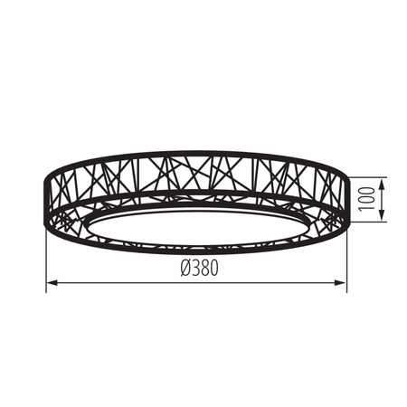 Plafon LED AMAZI Lampa sufitowa 17.5W Czarny KANLUX