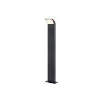 Lampa Ogrodowa Słupek Zewnętrzny Stojący 9W 80cm Czarny Nowoczesny Hongkong Rabalux