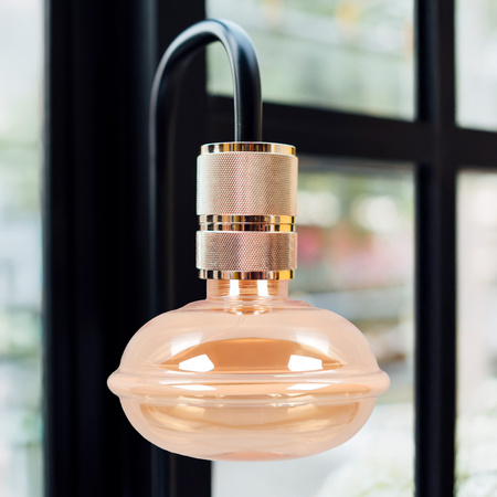 Żarówka LED E27 UFO130 4W 250lm 1800K Ciepła 320° Bursztynowy Dekoracyjna DECOVINTAGE Sanico Goldlux