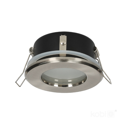 Oprawa Podtynkowa GU10 Halogenowa Wpuszczana Spot Oczko Chrom Okrągła Kobi