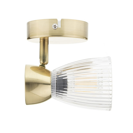 Lampa Ścienna Kinkiet BEST Złota 1xE14 Milagro