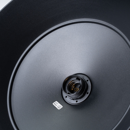 Lampa Sufitowa Wisząca Zwis E27 Okrągła Czarna Skandynawska Fano Sollux