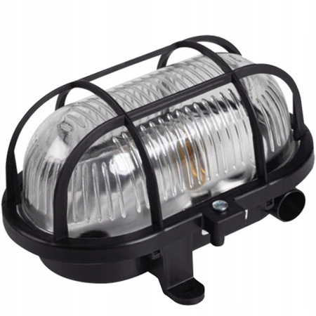 Oprawa Kanałowa MILO 7040T/P-B E27 IP54 Lampa Garażowa Czarna KANLUX