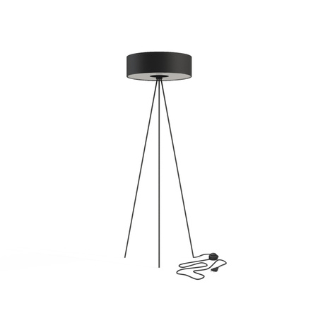 Lampa Podłogowa Stojąca 3x E27 Czarna Nowoczesna 7988 CADILAC Nowodvorski