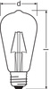 Żarówka LED ST64 E27 2.5W = 25W 250lm 2700K Ciepła 300° Retrofit Filament CLASSIC Osram