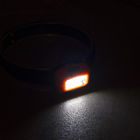 Latarka Czołowa Bateryjna LED COB 3W 250lm 3x AAA Lampka MOCNA LB0196 LIBOX