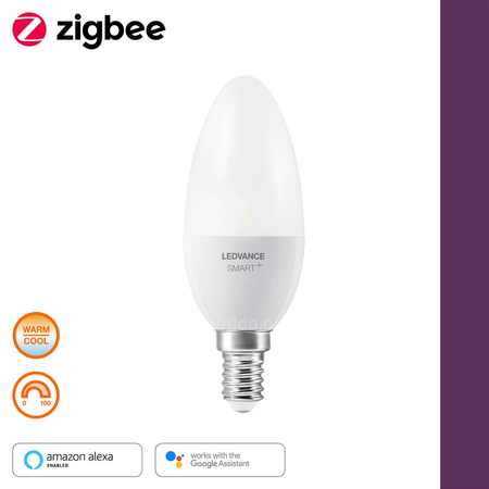 Żarówka LED E14 Świeca SMART+ 6W 470lm Ciepła - Zimna LEDVANCE ZigBee