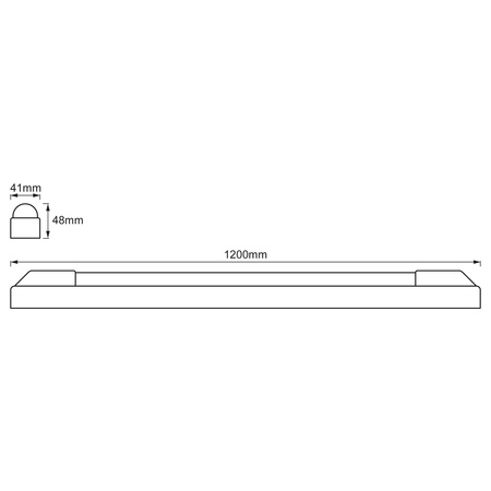 Lampa LED Oprawa Liniowa 25W 2600lm 3000K Ciepła 120cm POWER BATTEN LEDVANCE