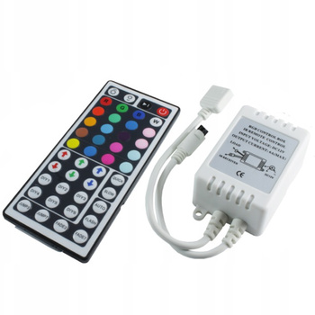 Sterownik Do Taśm LED RGB IR 44 Przyciski 6A 72W + Pilot