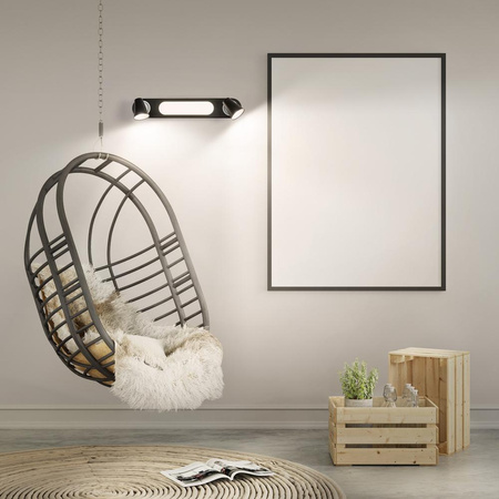 Lampa Sufitowa LED Ścienna Reflektor Kinkiet Ozdobny Oświetleniowy 20W Czarny LEDVANCE