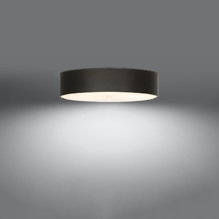 Lampa Sufitowa Plafon 5x E27 Geometryczna Czarna Minimalistyczna Skala Sollux