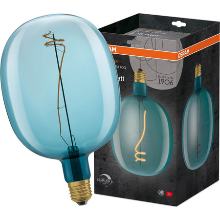 Żarówka Dekoracyjna LED E27 BALLON 4,5W = 10W 100lm 1600K Ciepła 320° Filament Ściemnialna OSRAM Vintage 1906