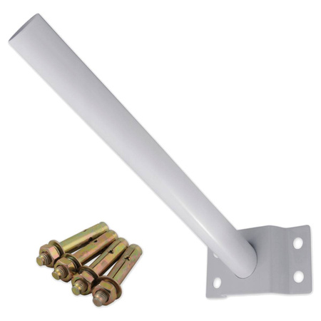 UCHWYT do Lampy ulicznej SOLARNEJ 41CM RURA ?37mm Biały Masterled