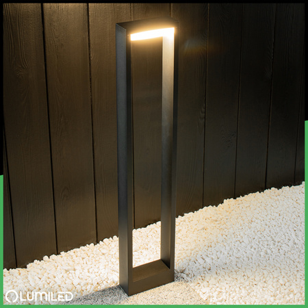 Lampa Ogrodowa Słupek Zewnętrzny Stojący LED 10W HOSTA 80cm LUMILED