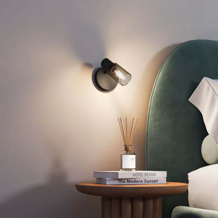 Lampa Ścienna Kinkiet E14 Czarna Palms Philips