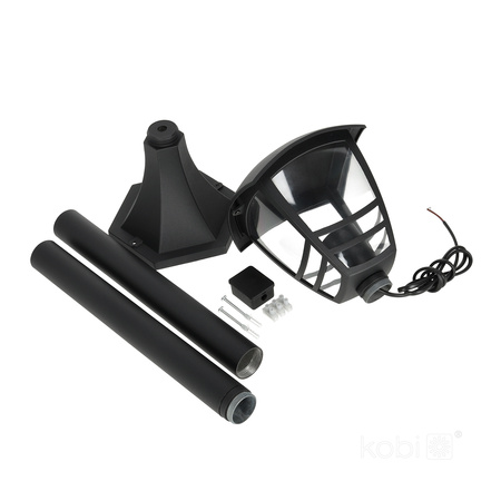 Lampa Ogrodowa Słupek Zewnętrzny Stojący LED E27 IP54 Czarny Tvio Kobi