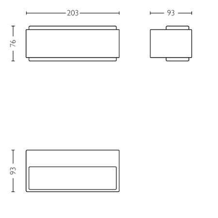 Lampa Ogrodowa LED Kinkiet Elewacyjny STRATOSPHERE 3,8W 4000K Neutralna IP44 Góra-Dół Antracyt PHILIPS