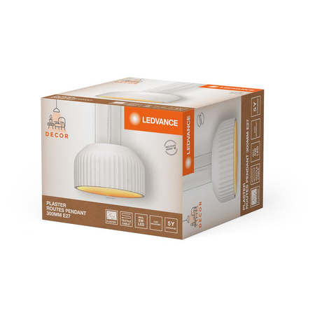 Lampa Sufitowa Wisząca Dekoracyjna E27 Zwis Biały Decor Ledvance