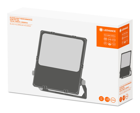 Naświetlacz LED Reflektor Zewnętrzny Lampa 150W 20200lm 4000K IP66 Czarny Floodlight Ledvance