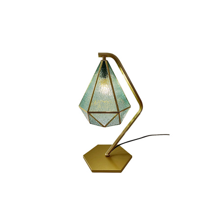 Lampa Stołowa Biurkowa Nocna Dekoracyjna E14 Złoty Vintage Norah Rabalux