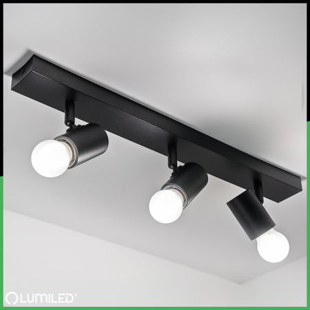 Lampa Sufitowa SPOT TUBA Reflektor Oprawa Halogenowa 3x E27 GLASA LUMILED