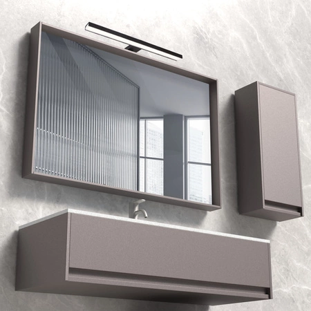 Kinkiet Ścienny LED Łazienkowy 8W 900lm 4000K Neutralna 120° Czarny IP44 SAMOS Sanico Goldlux