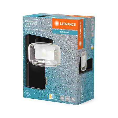 Kinkiet Lampa Łazienkowa LED 5.5W 350lm CCT Czarny IP44 Obris Ledvance
