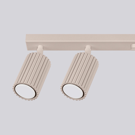 Lampa Sufitowa Reflektor 6x GU10 Aluminiowa Taupe Karbon Deep Space SL.1766 Sollux