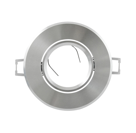 Oprawa Sufitowa Ruchoma Okrągła Podtynkowa WEST OPAL Srebrna Połysk GOLDLUX (Polux)