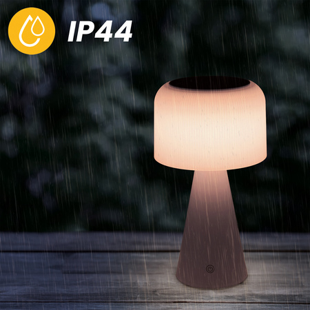 Lampa Solarna Ogrodowa LED Stojąca Lampka Stołowa USB-C 3 barwy Ściemnialna