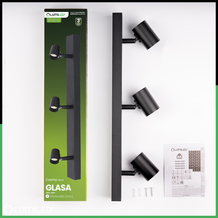 Lampa Sufitowa SPOT TUBA Reflektor Oprawa Halogenowa 3x E27 GLASA LUMILED